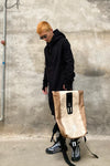 BORIS BIDJAN SABERI long coat AW22 ZIPPER3.1 FWT00005 black cashmere + cotton